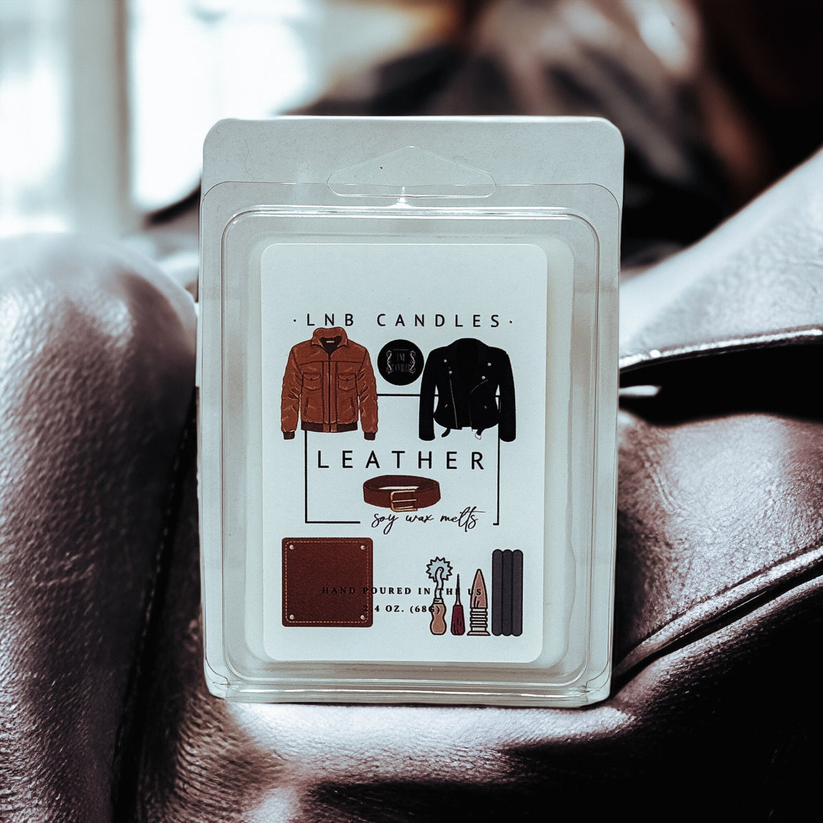 Leather Scent Wax Melt Tart 3 PACK