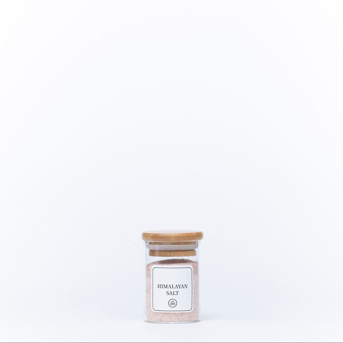 Round Glass Spice Jars with Bamboo Lid – 3 Sizes