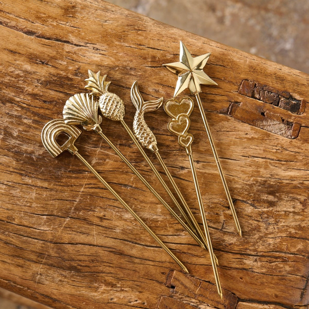 Swizzle Stick in Brass | Brass Decor & Homewares Collection